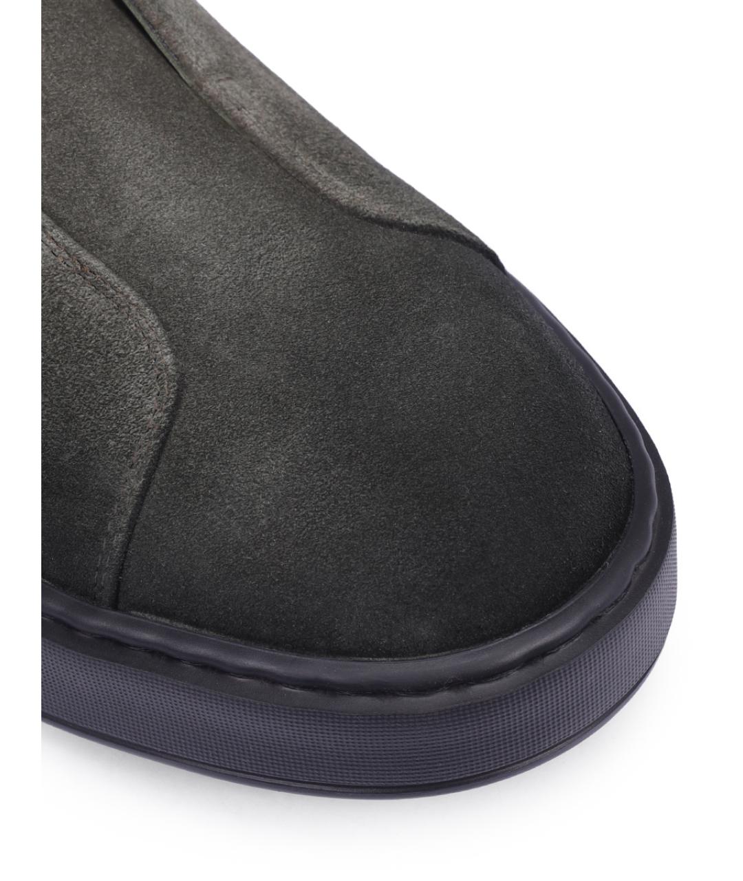 SANTONI Зеленые высокие кроссовки / кеды, фото 5