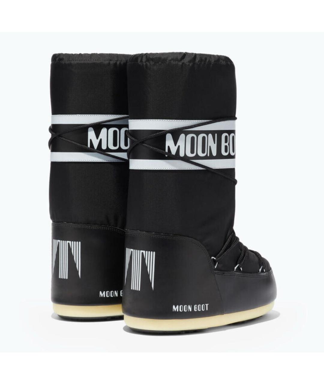 MOON BOOT Черные текстильные сапоги, фото 5