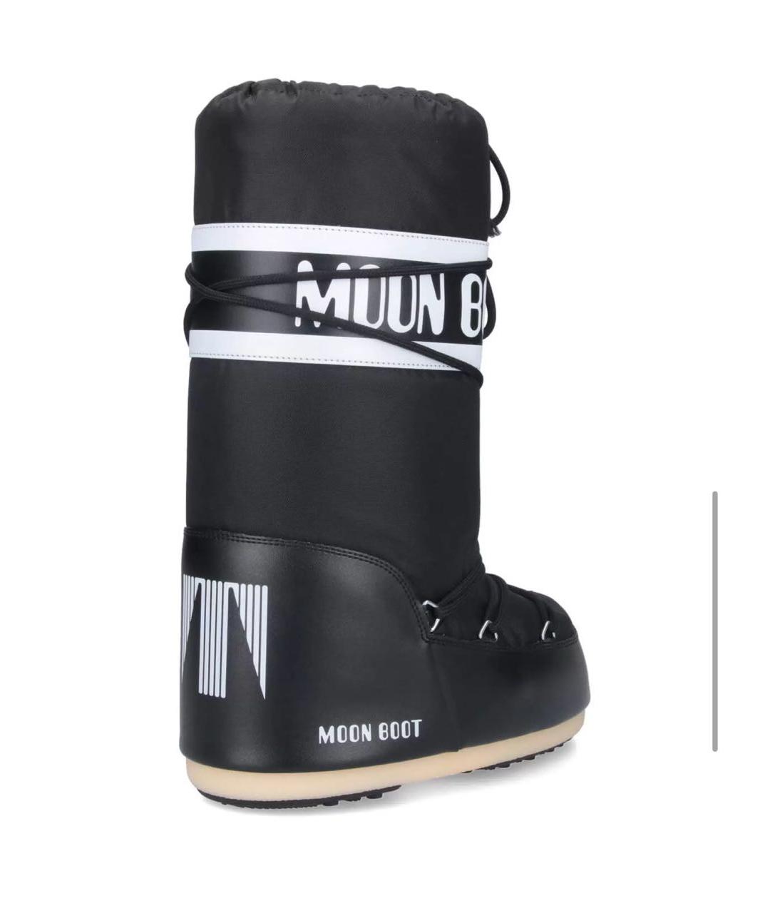 MOON BOOT Черные текстильные сапоги, фото 8