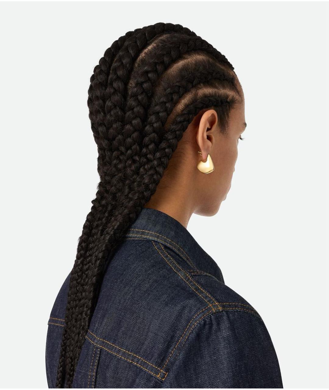 BOTTEGA VENETA Золотые серебряные серьги, фото 2