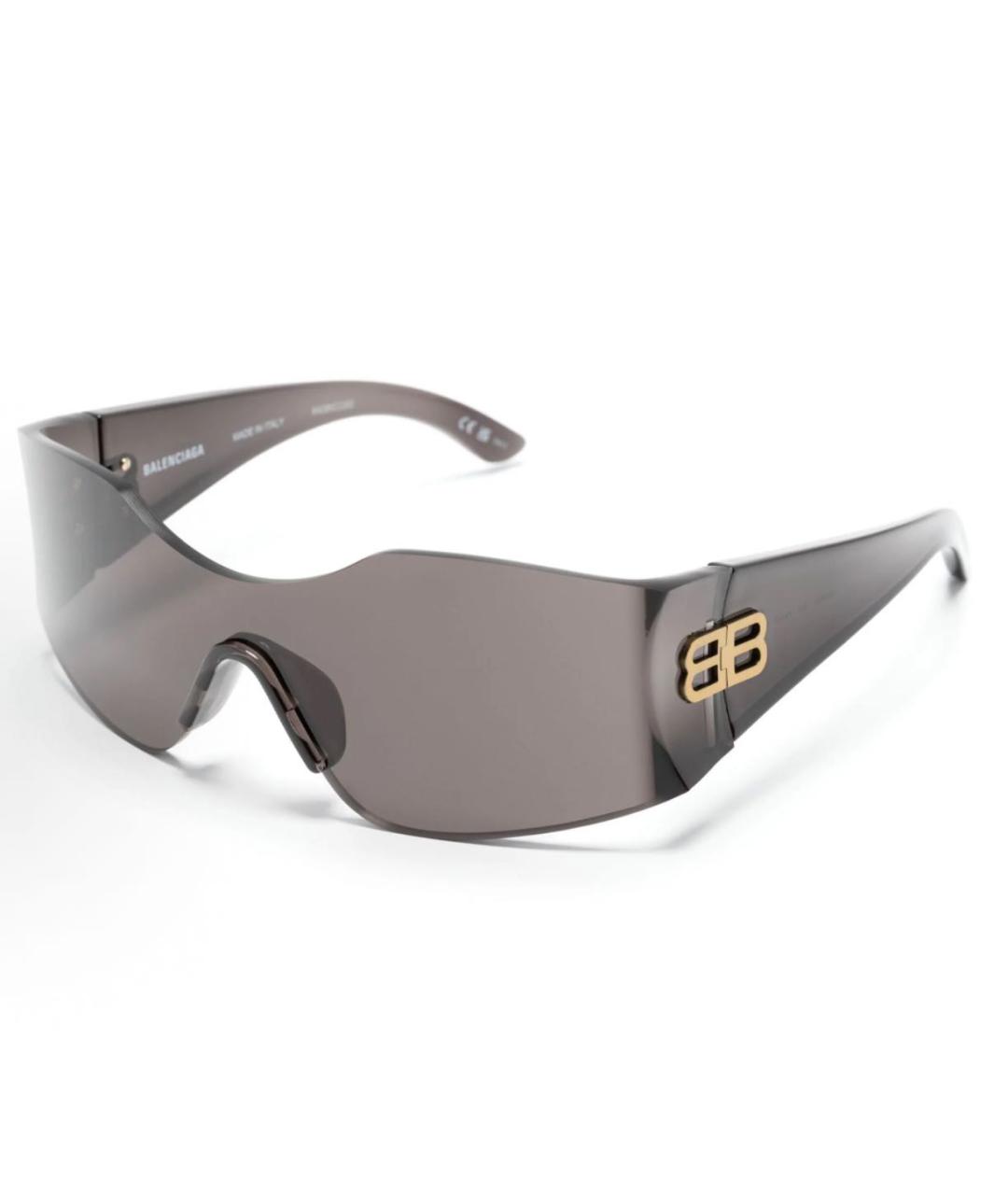 BALENCIAGA Серые пластиковые солнцезащитные очки, фото 4