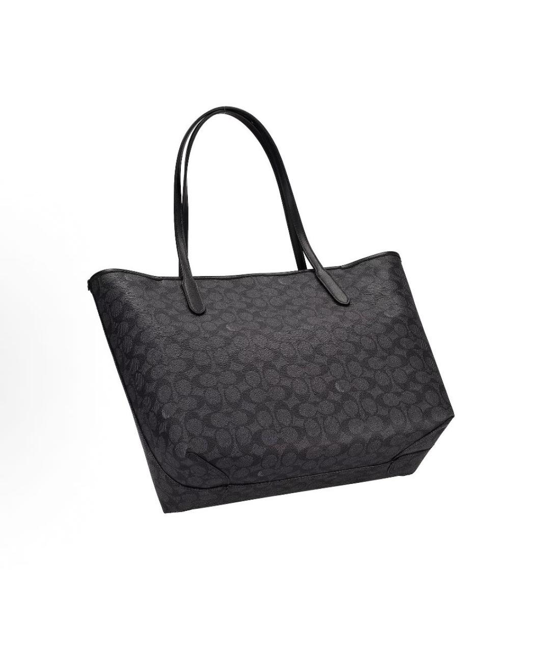 COACH Черная сумка тоут, фото 4