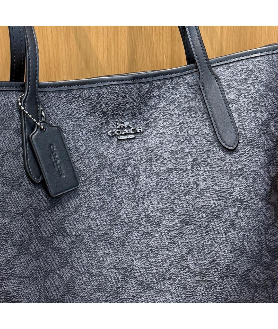 COACH Черная сумка тоут, фото 8