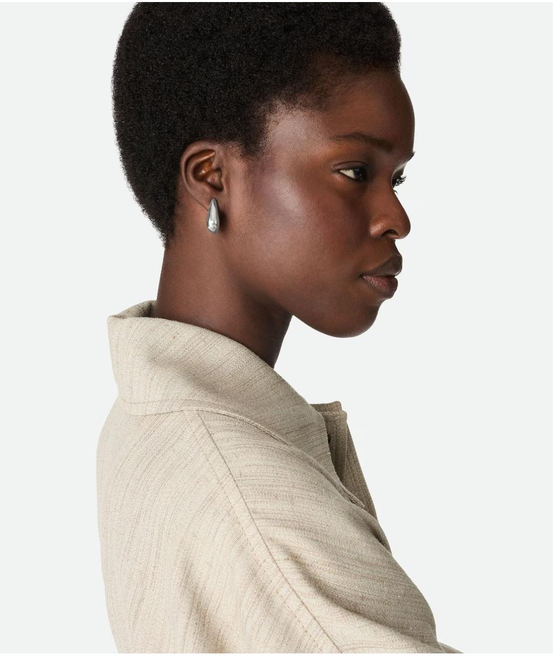 BOTTEGA VENETA Серебряные серебряные серьги, фото 2