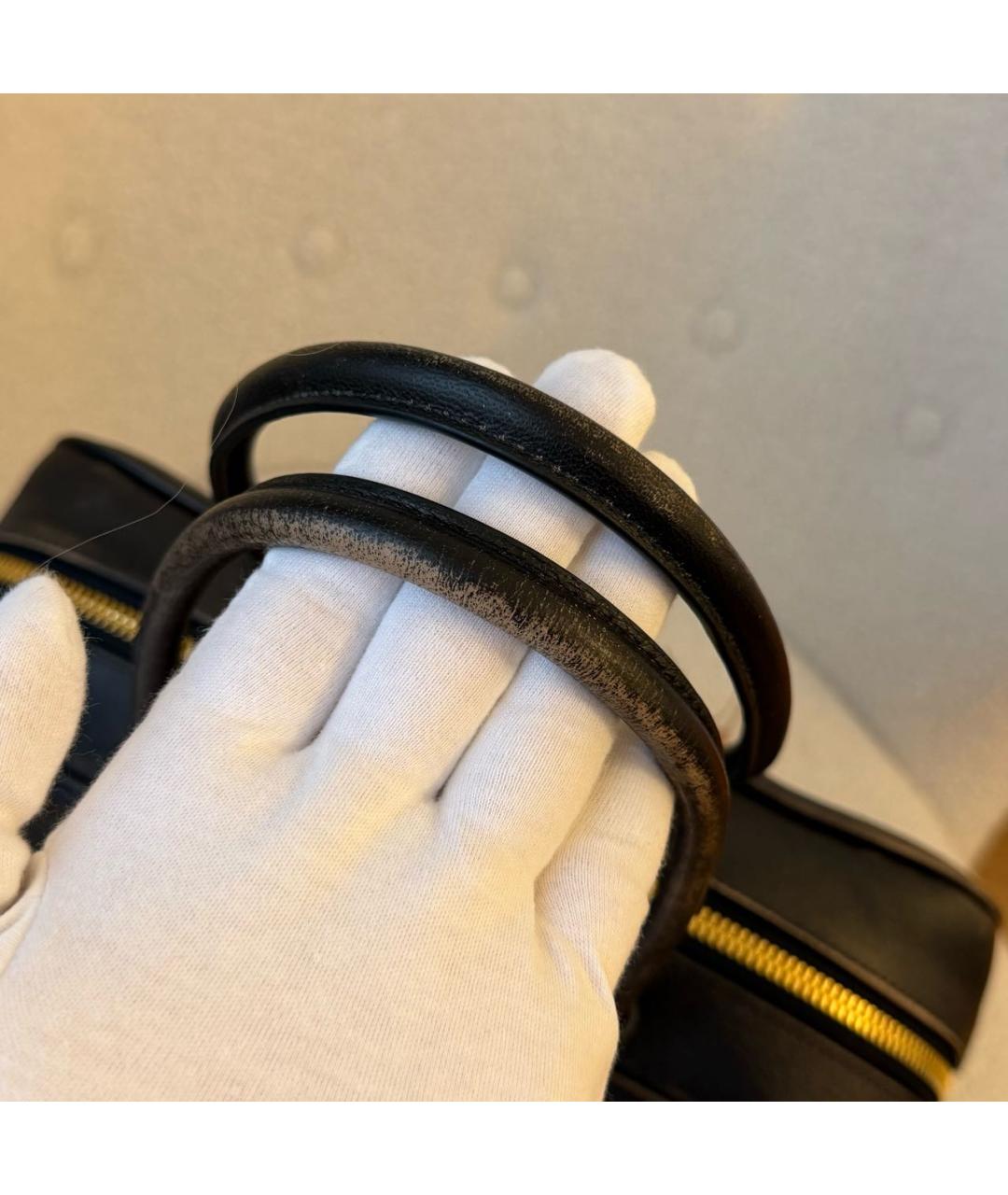 MIU MIU Коричневая кожаная сумка с короткими ручками, фото 3