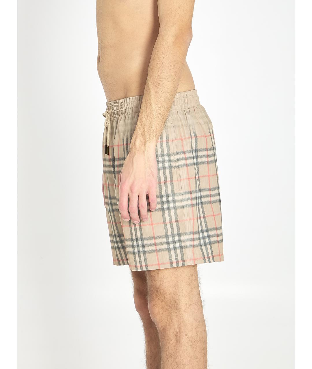 BURBERRY Бежевые полиэстеровые плавки, фото 3