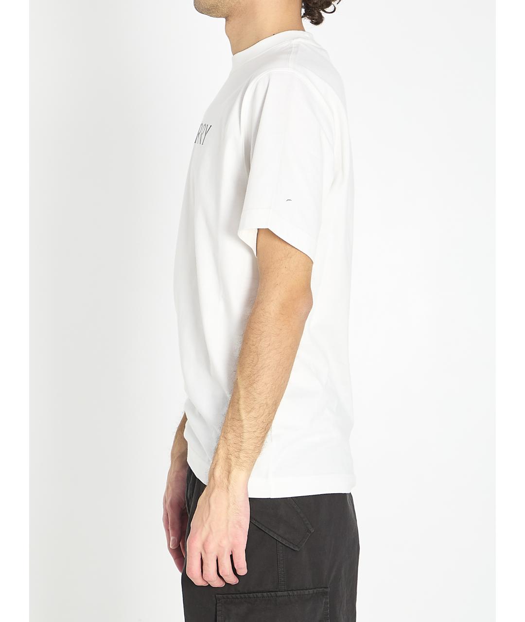 BURBERRY Белая хлопковая футболка, фото 3