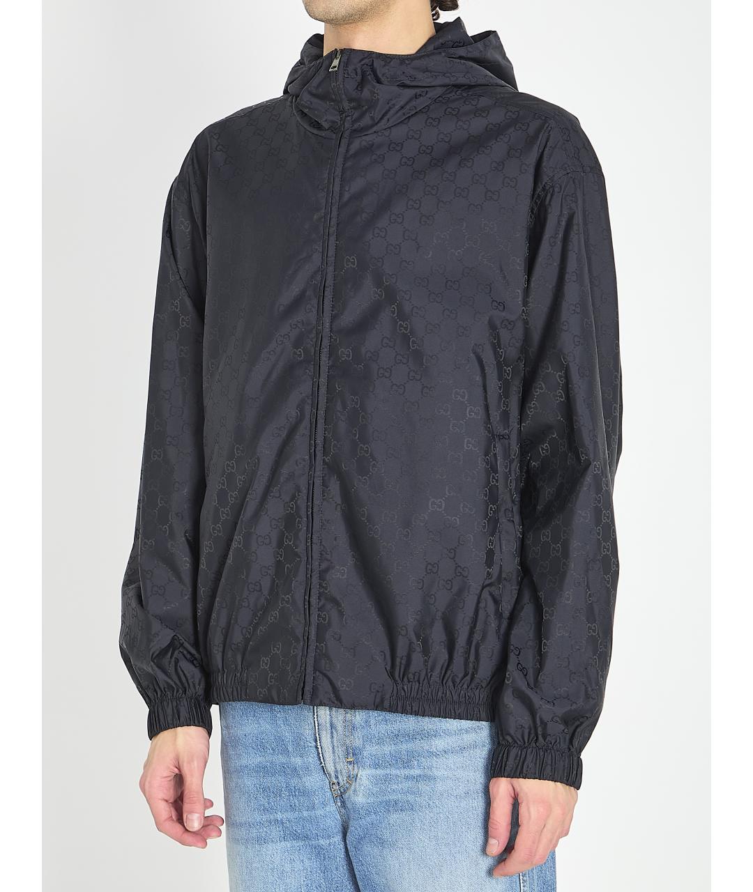 GUCCI Черная полиамидовая куртка, фото 2