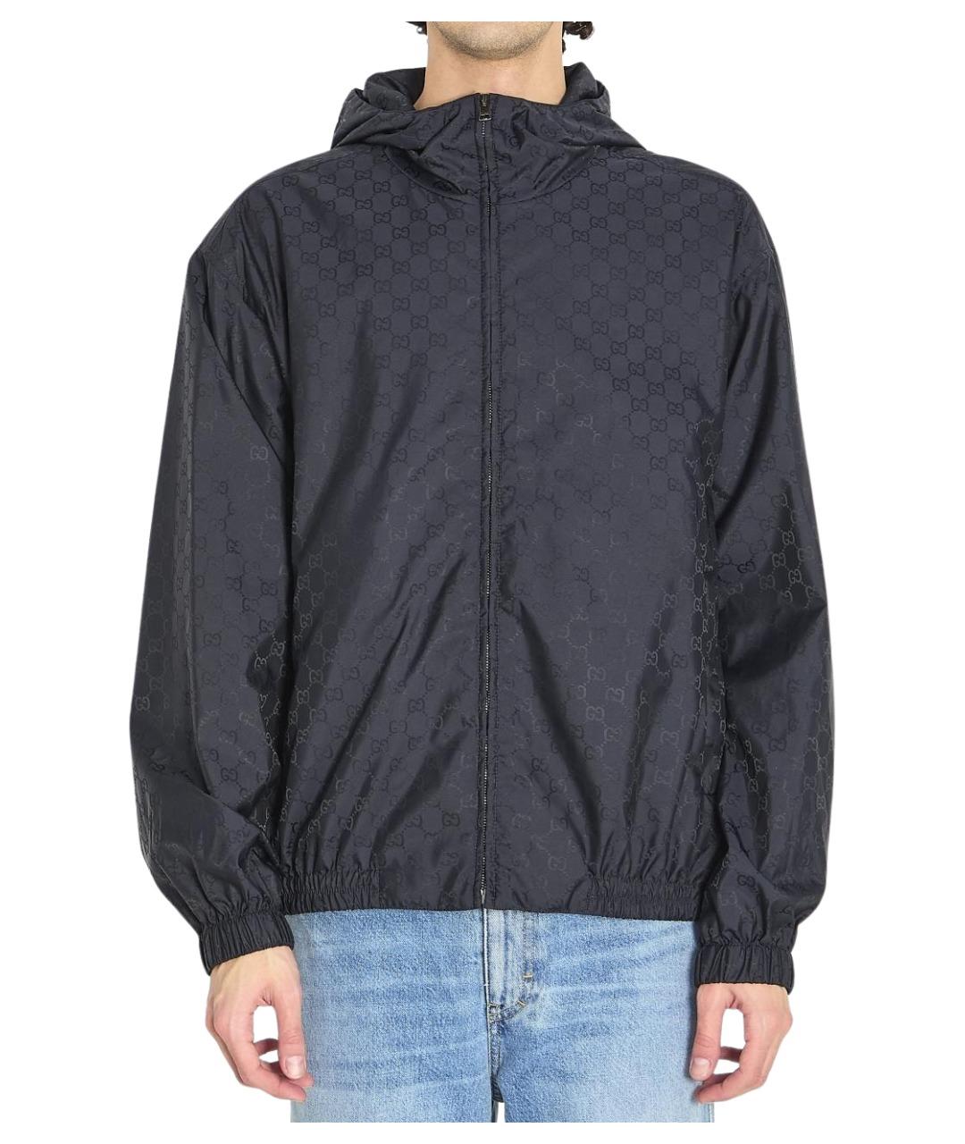 GUCCI Черная полиамидовая куртка, фото 5