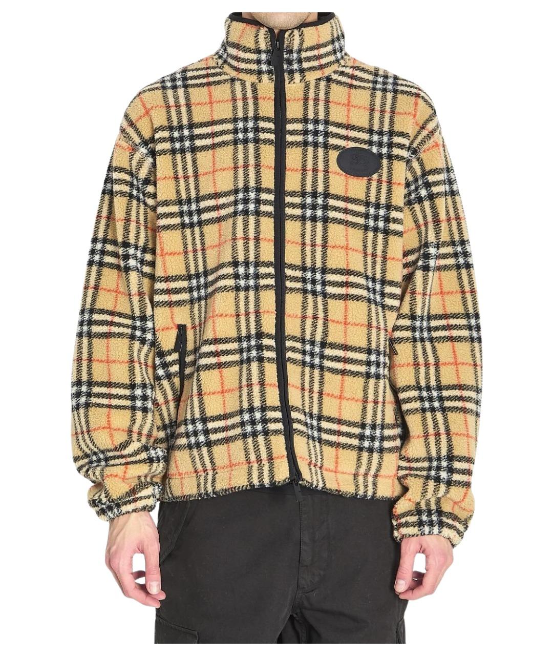 BURBERRY Бежевая шерстяная куртка, фото 5