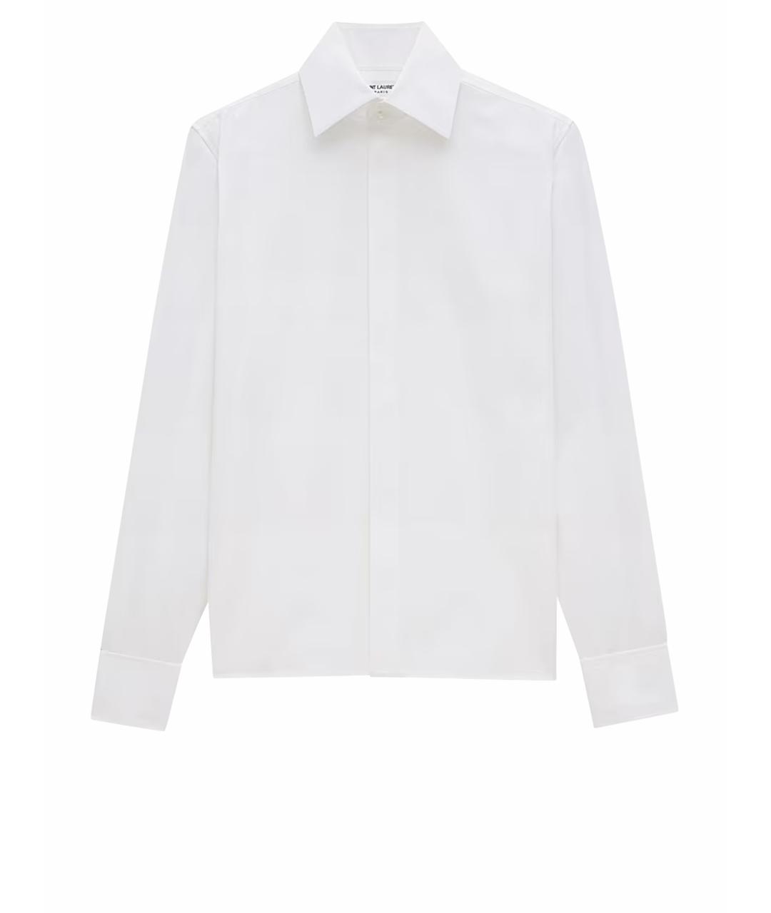 BURBERRY Белая хлопковая классическая рубашка, фото 1