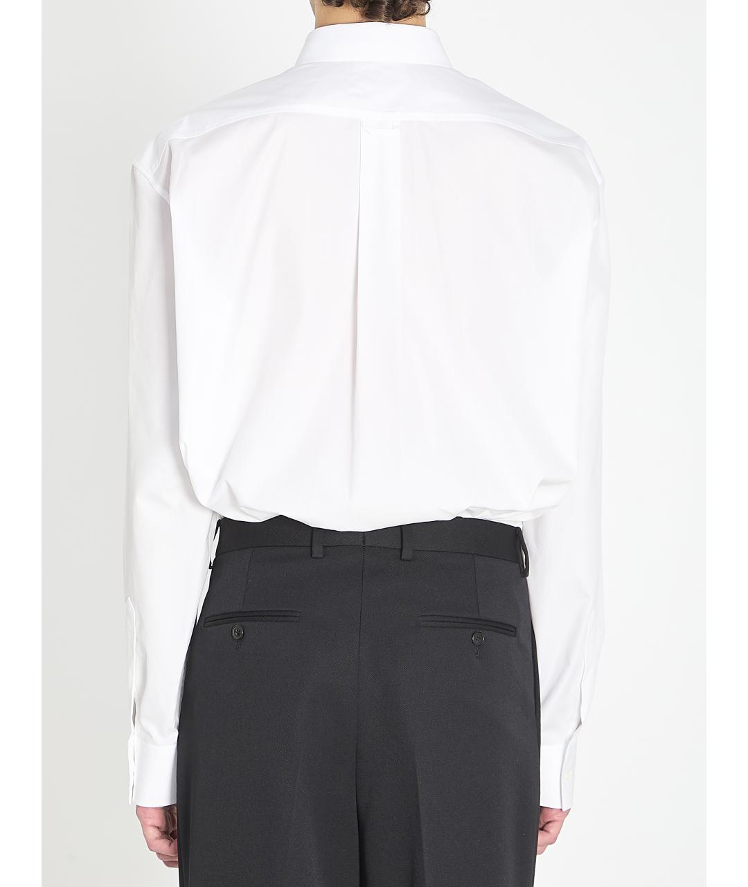 CELINE Белая хлопковая классическая рубашка, фото 4