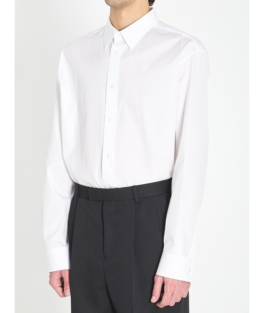 CELINE Белая хлопковая классическая рубашка, фото 2