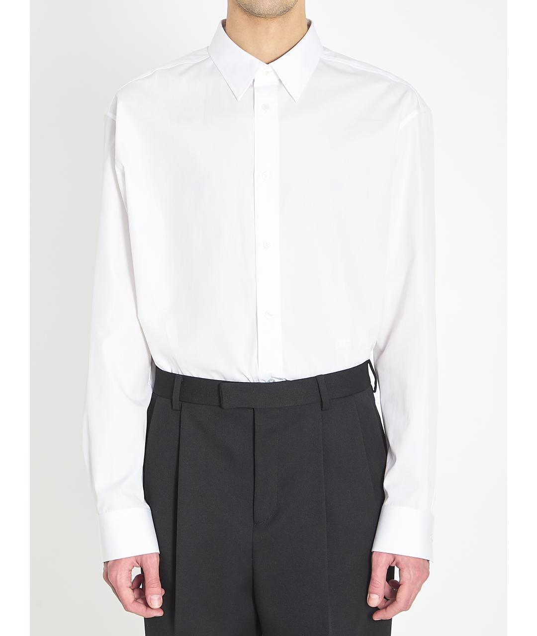 CELINE Белая хлопковая классическая рубашка, фото 6