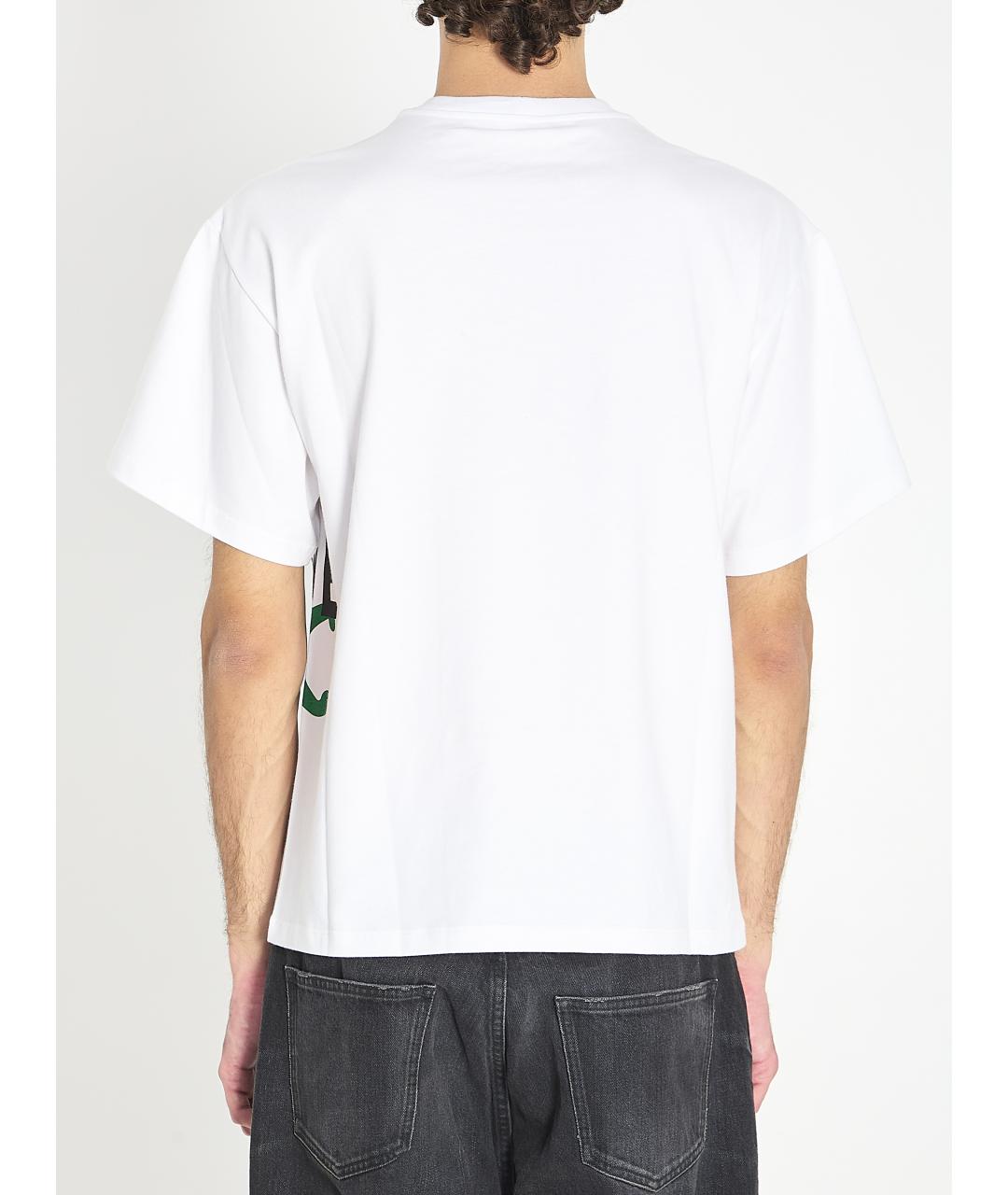 CELINE Белая хлопковая футболка, фото 5