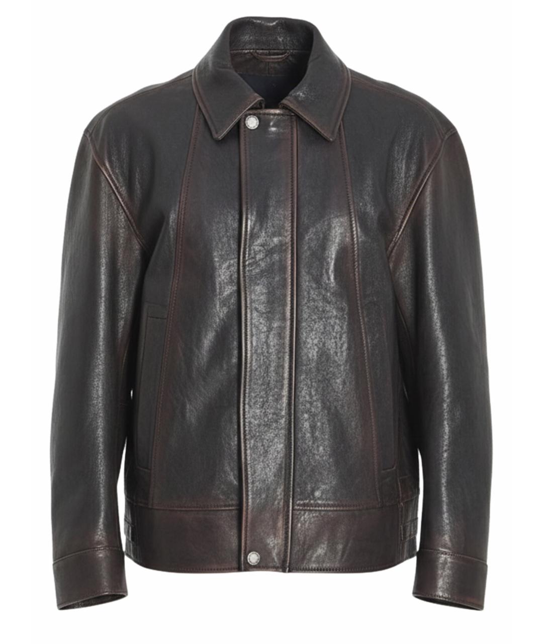 GOLDEN GOOSE DELUXE BRAND Черная кожаная куртка, фото 1