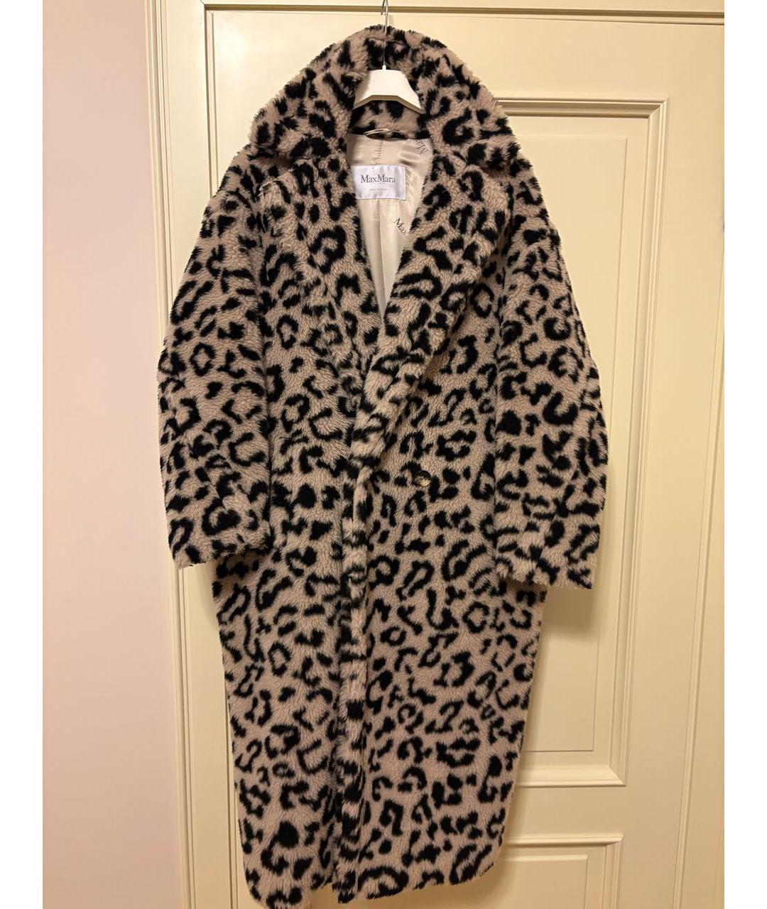 MAX MARA Коричневая шерстяная шуба, фото 3