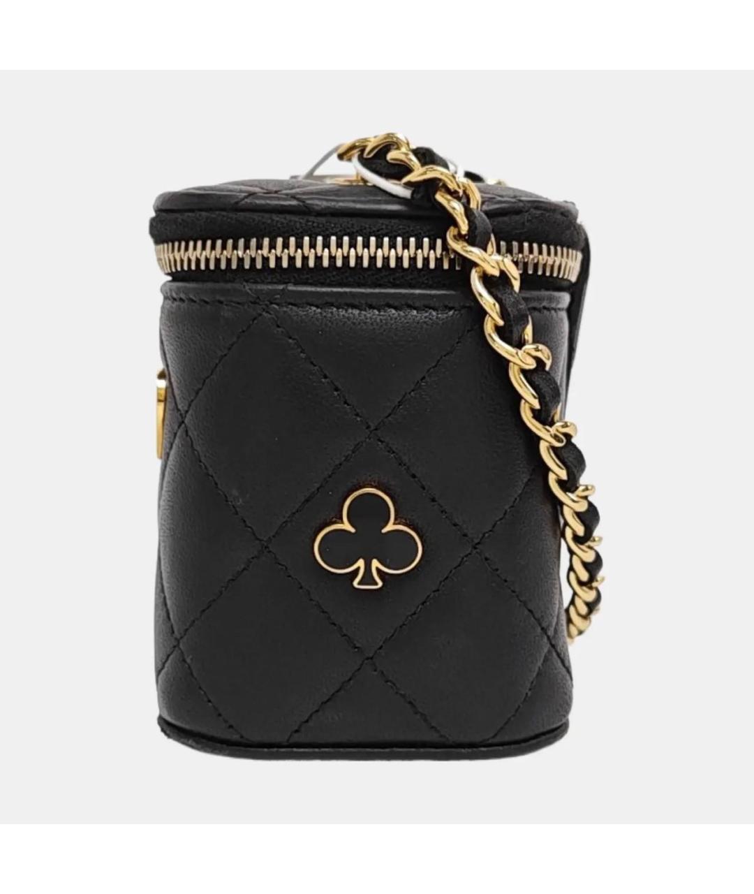 CHANEL Черная кожаная сумка через плечо, фото 2