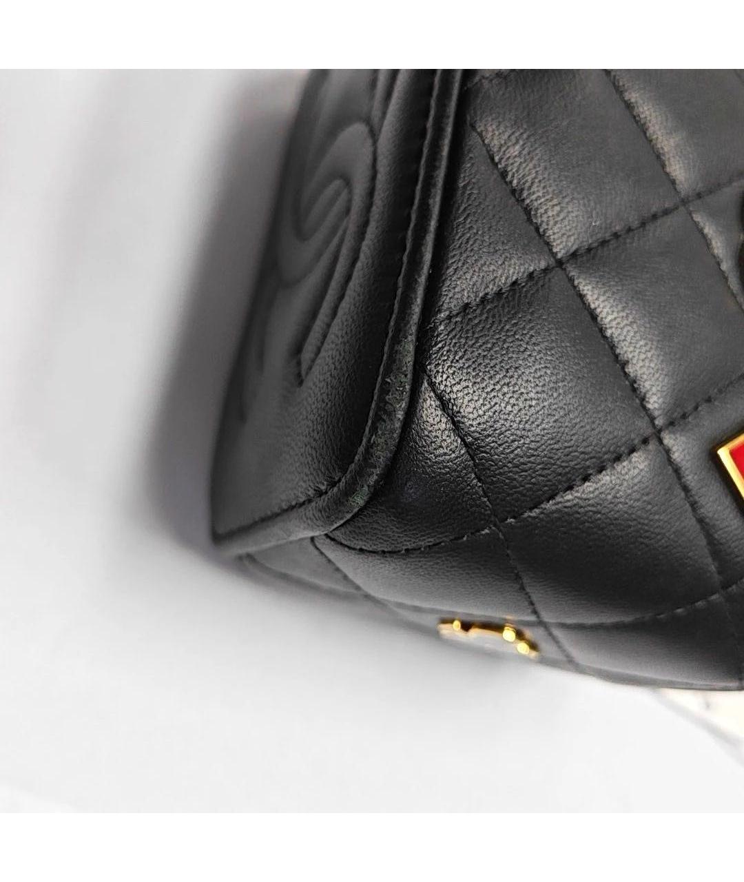 CHANEL Черная кожаная сумка через плечо, фото 7