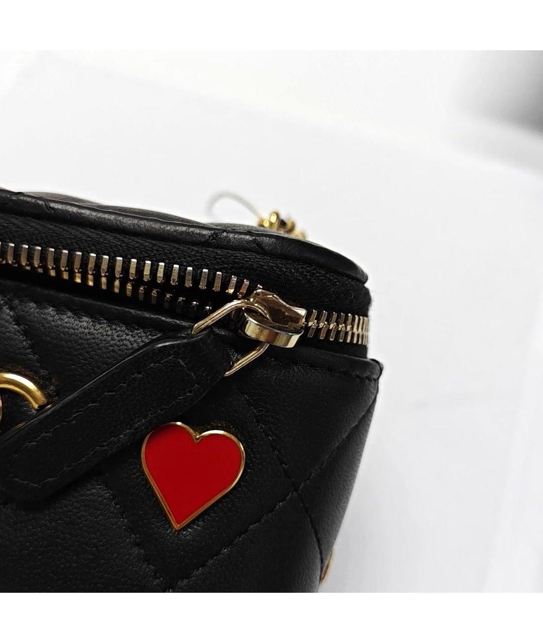 CHANEL Черная кожаная сумка через плечо, фото 8