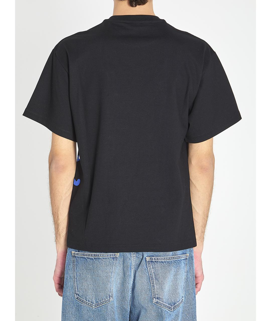 CELINE Черная хлопковая футболка, фото 5