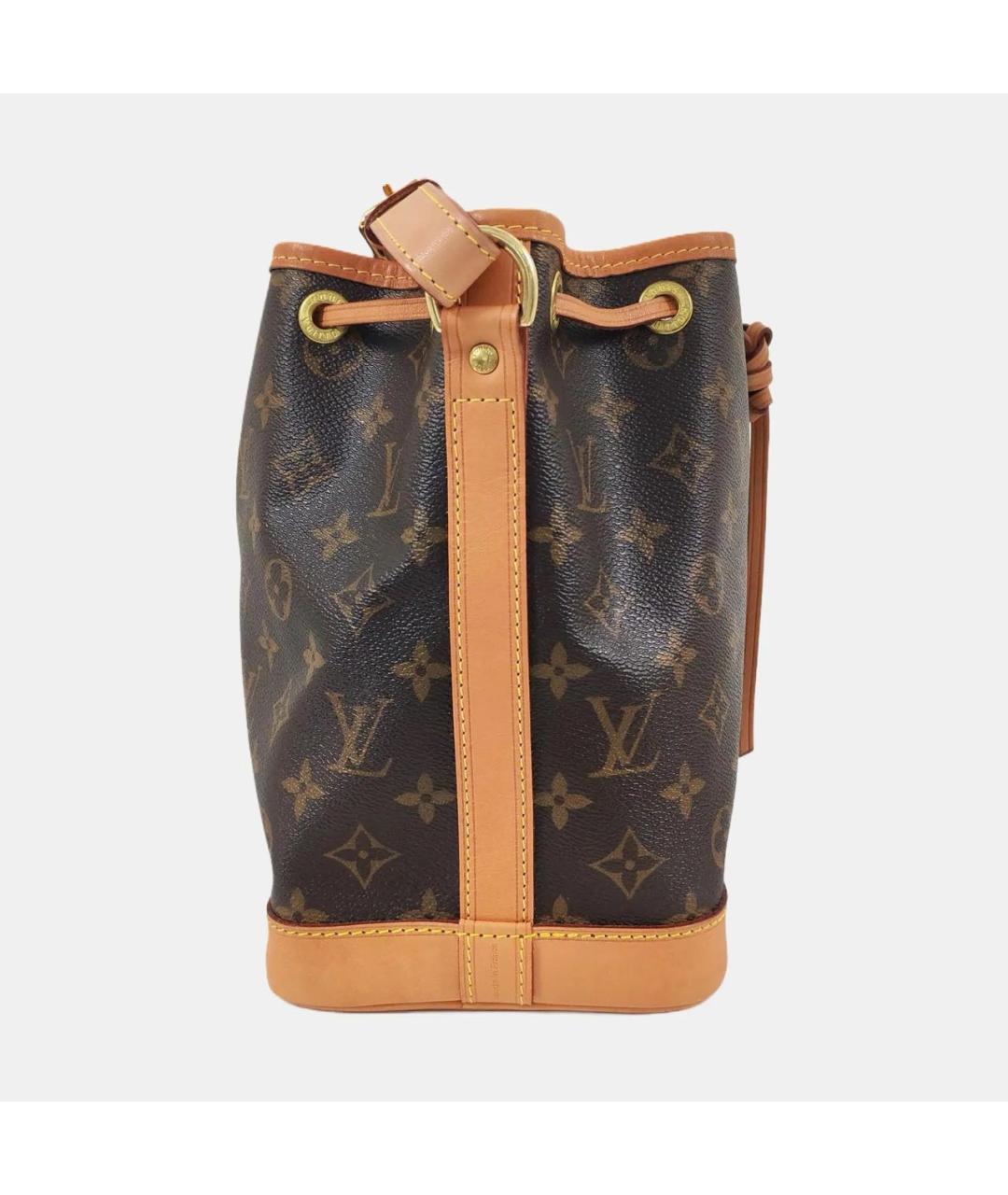 LOUIS VUITTON Коричневая кожаная сумка через плечо, фото 3