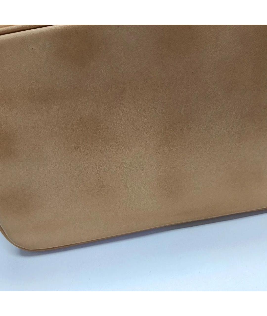 LOUIS VUITTON Коричневая кожаная сумка через плечо, фото 8