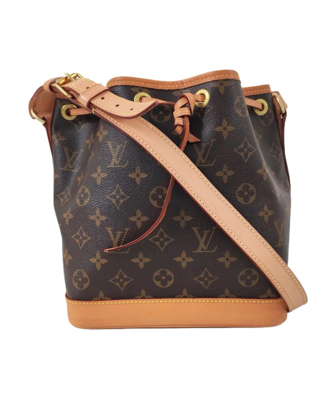LOUIS VUITTON Коричневая кожаная сумка через плечо, фото 1
