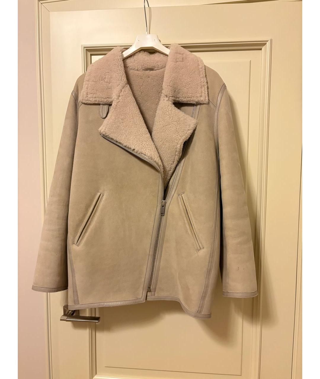 ISABEL MARANT ETOILE Бежевая замшевая дубленка, фото 4
