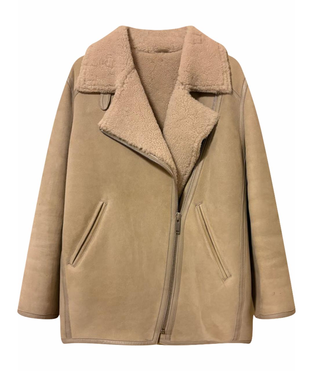 ISABEL MARANT ETOILE Бежевая замшевая дубленка, фото 1