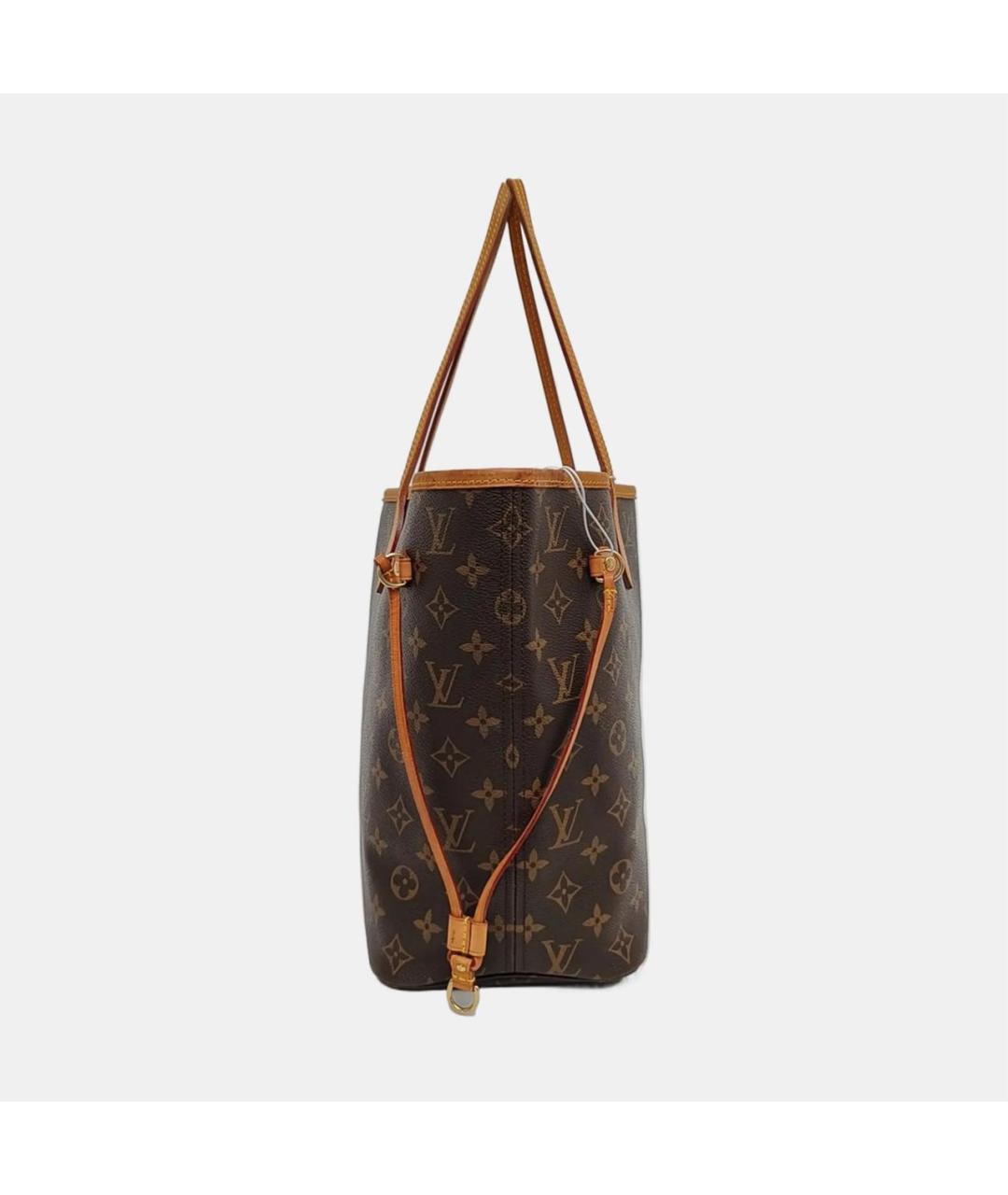 LOUIS VUITTON Коричневая кожаная сумка через плечо, фото 3