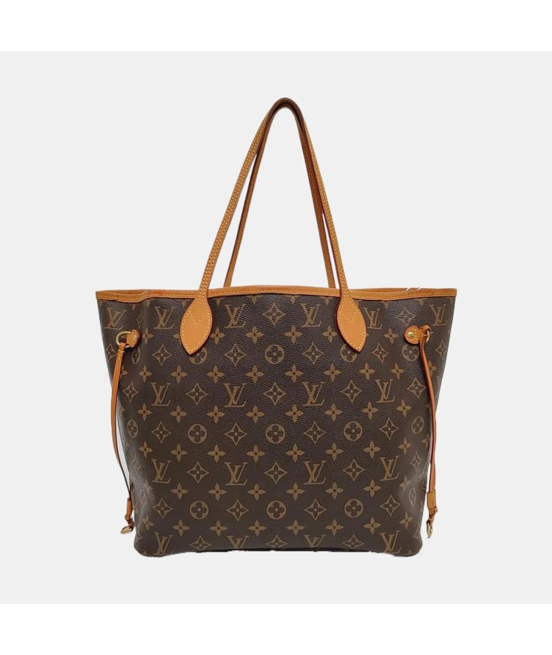 LOUIS VUITTON Коричневая кожаная сумка через плечо, фото 4