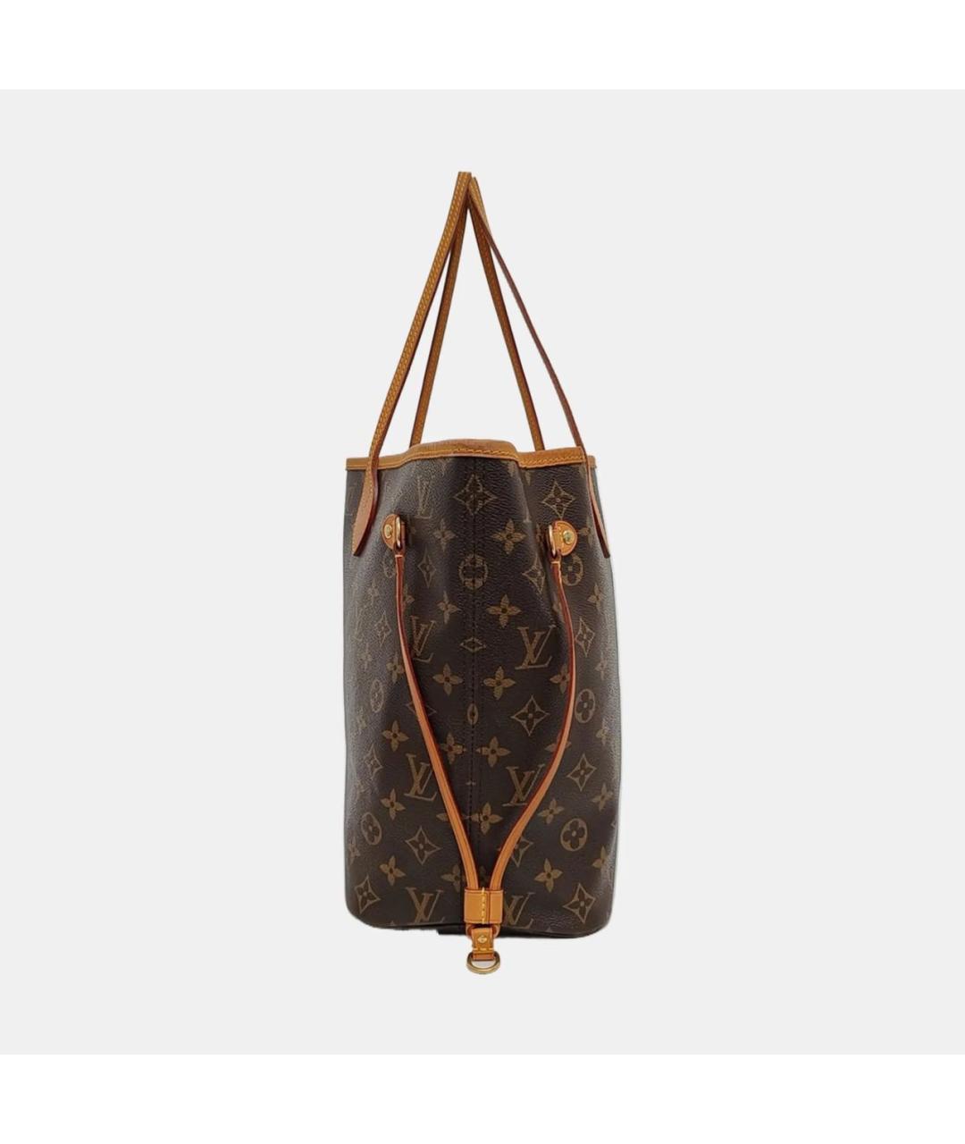 LOUIS VUITTON Коричневая кожаная сумка через плечо, фото 2