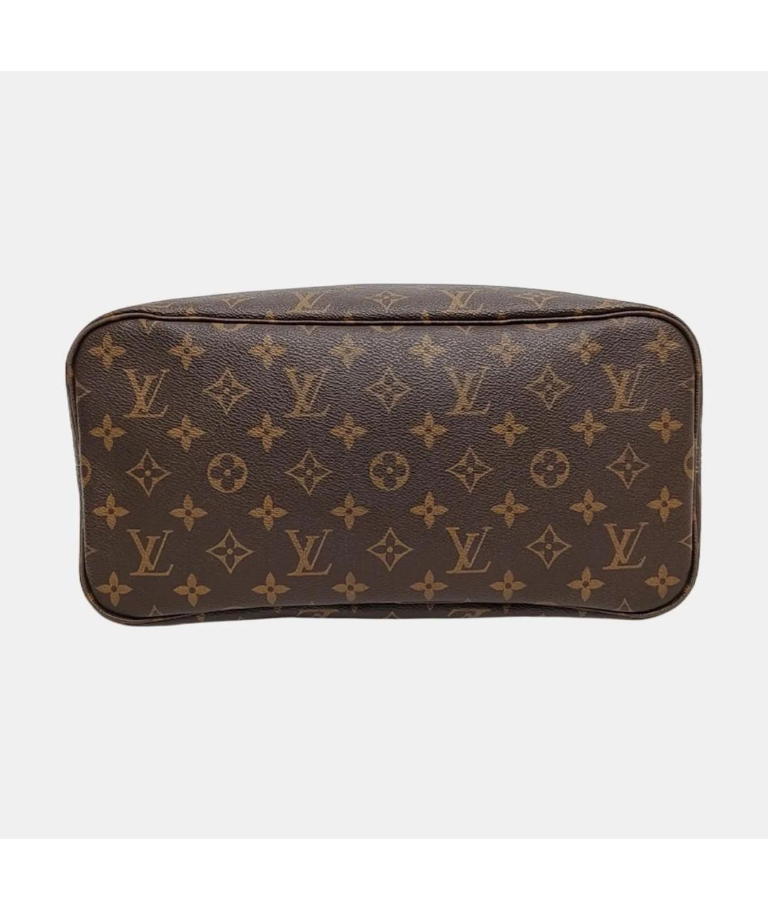 LOUIS VUITTON Коричневая кожаная сумка через плечо, фото 5