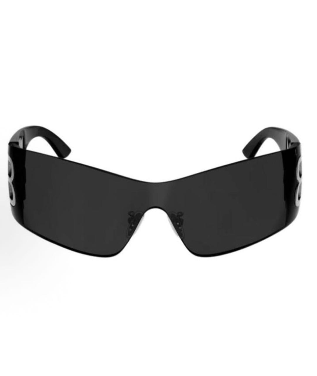 BALENCIAGA Черные пластиковые солнцезащитные очки, фото 2