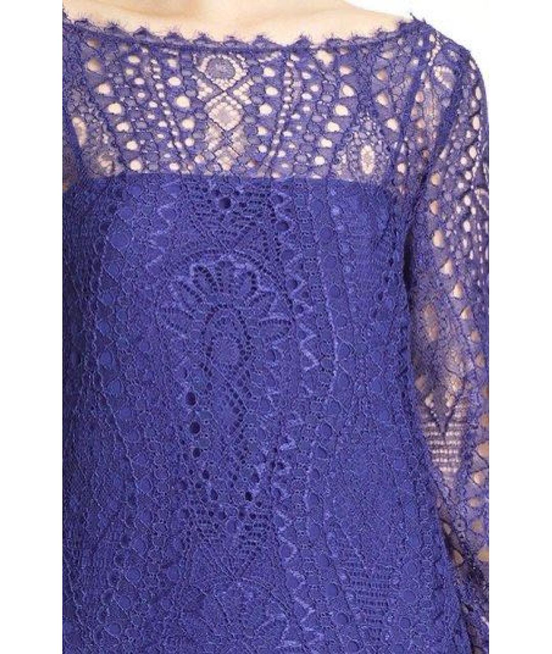 EMILIO PUCCI Темно-синее вискозное коктейльное платье, фото 8