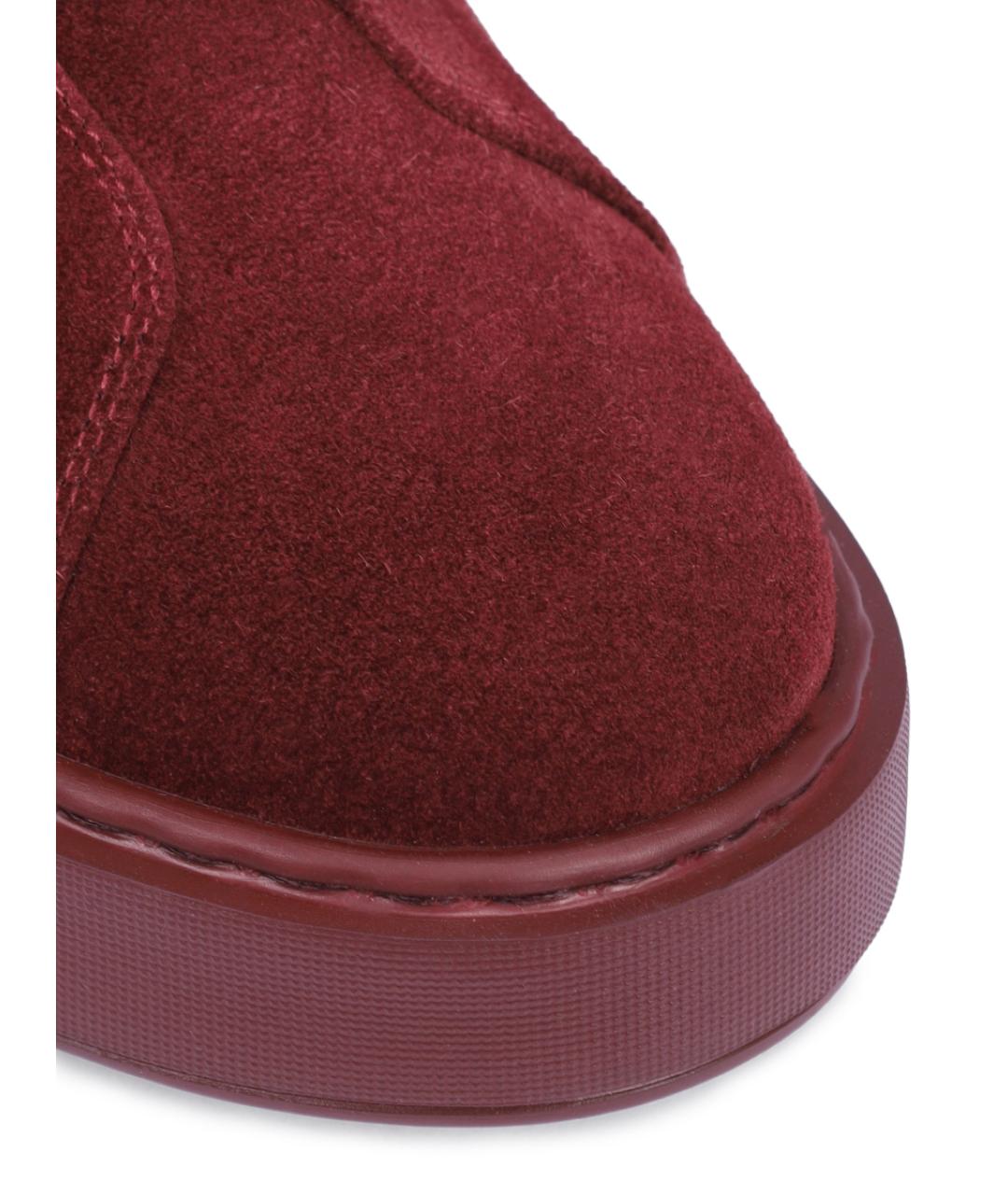 SANTONI Бордовые слипоны, фото 5