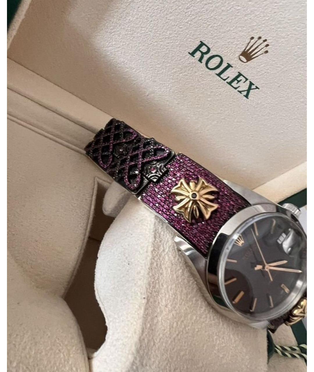 ROLEX Черные часы, фото 6