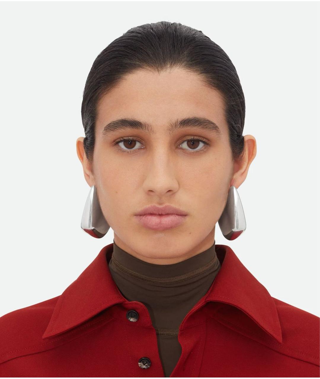 BOTTEGA VENETA Серебряные серебряные серьги, фото 2