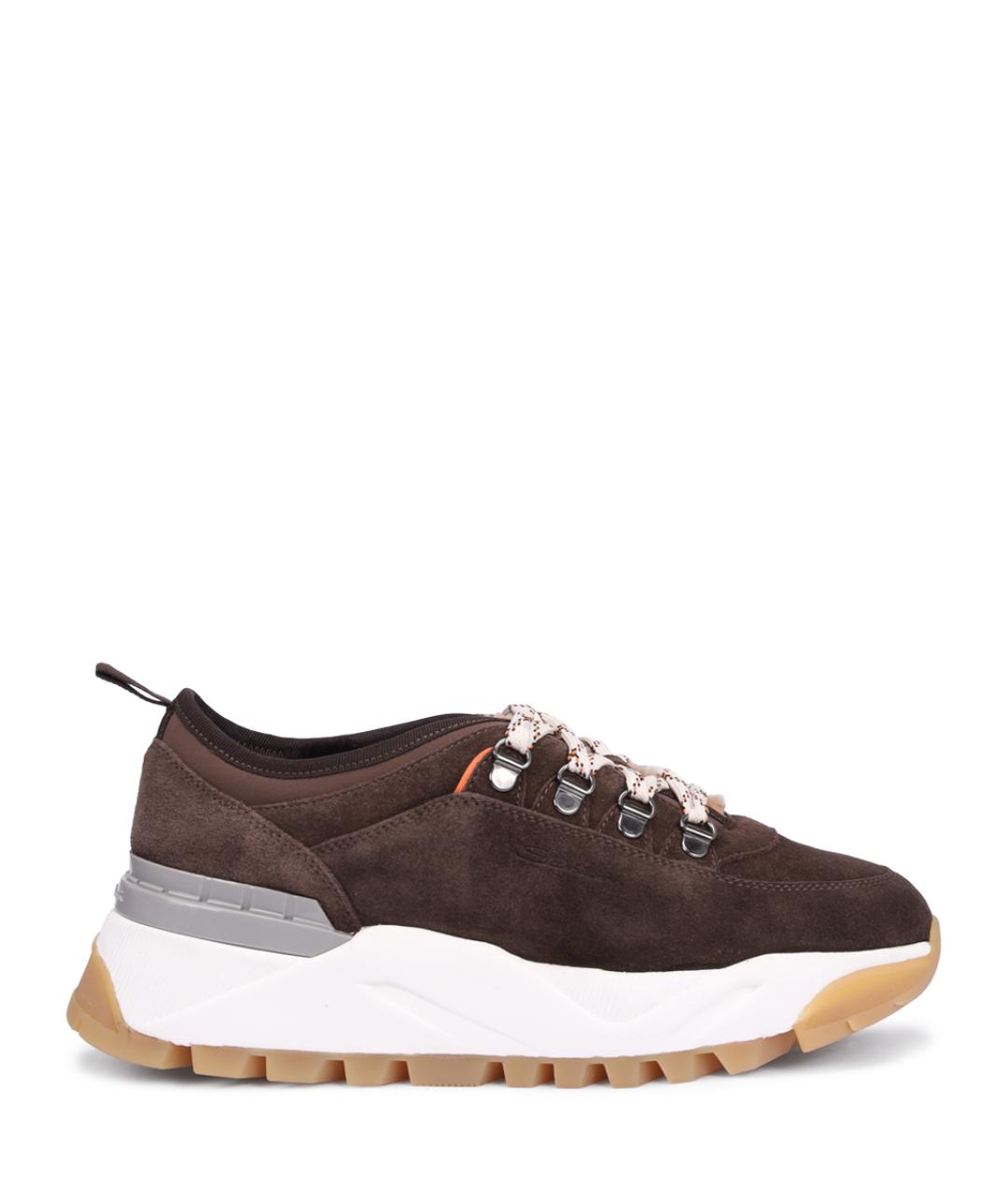 SANTONI Коричневые слипоны, фото 1