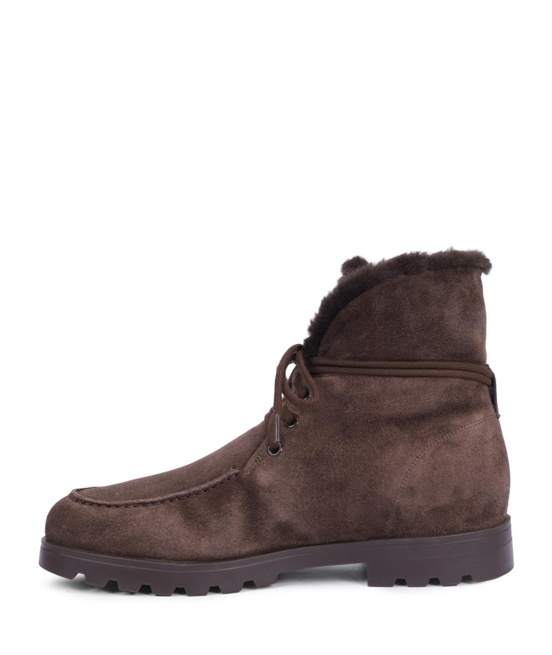 SANTONI Коричневые ботинки, фото 3