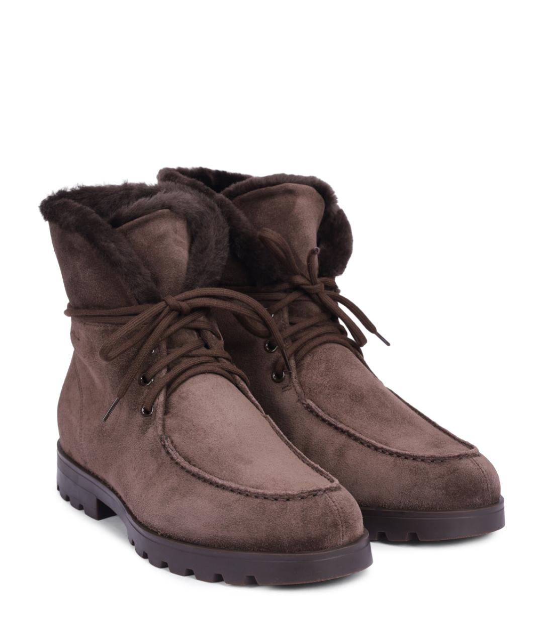 SANTONI Коричневые ботинки, фото 2