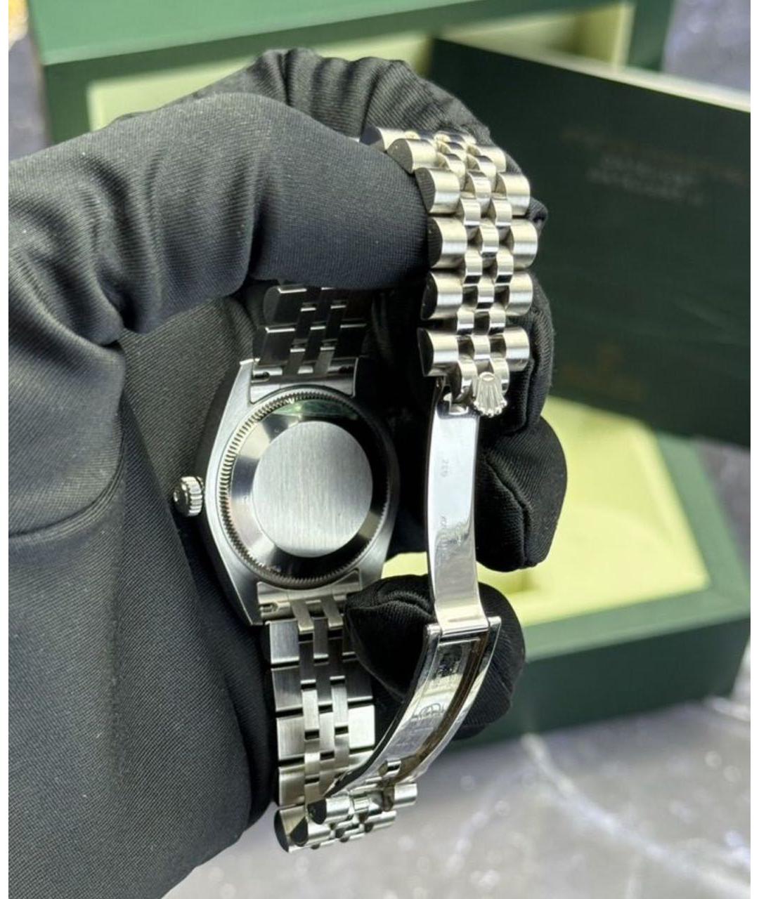 ROLEX Серебряные металлические часы, фото 7