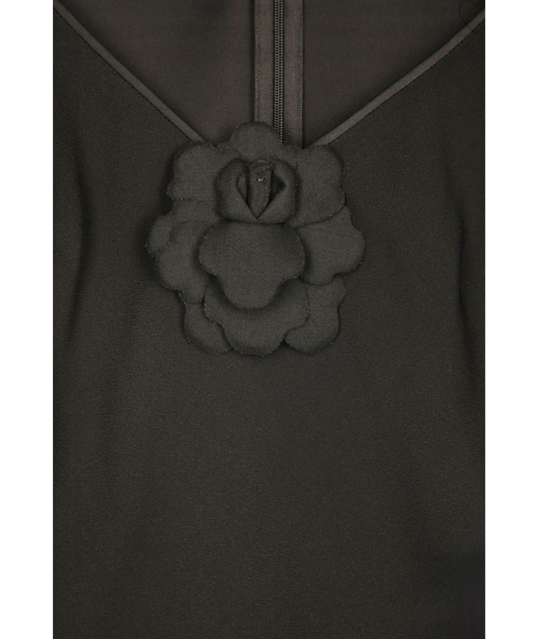 VALENTINO Черное шерстяное коктейльное платье, фото 4