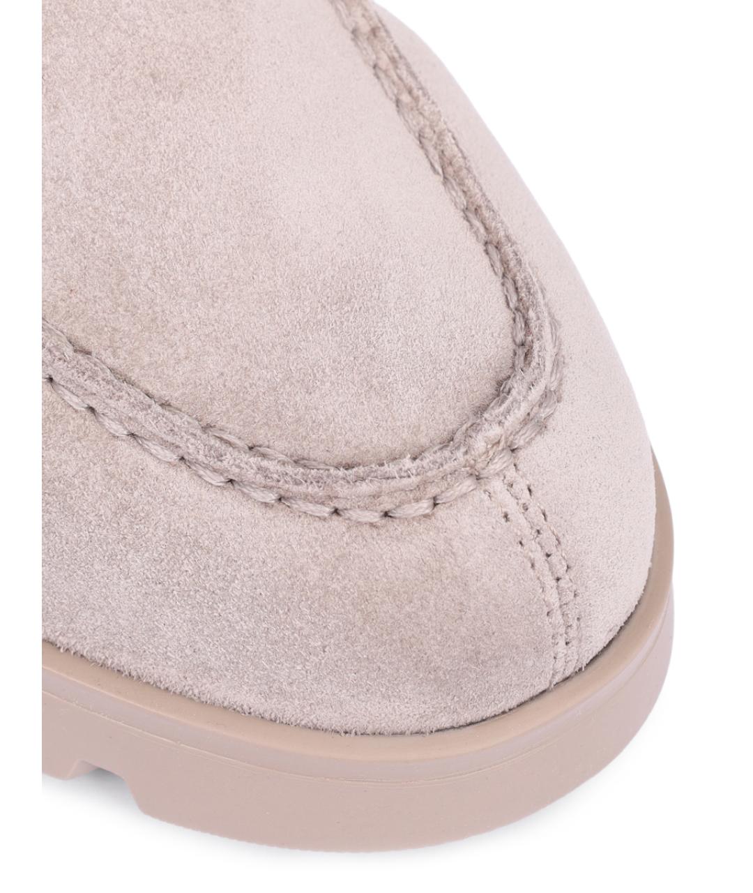 SANTONI Бежевые ботинки, фото 5