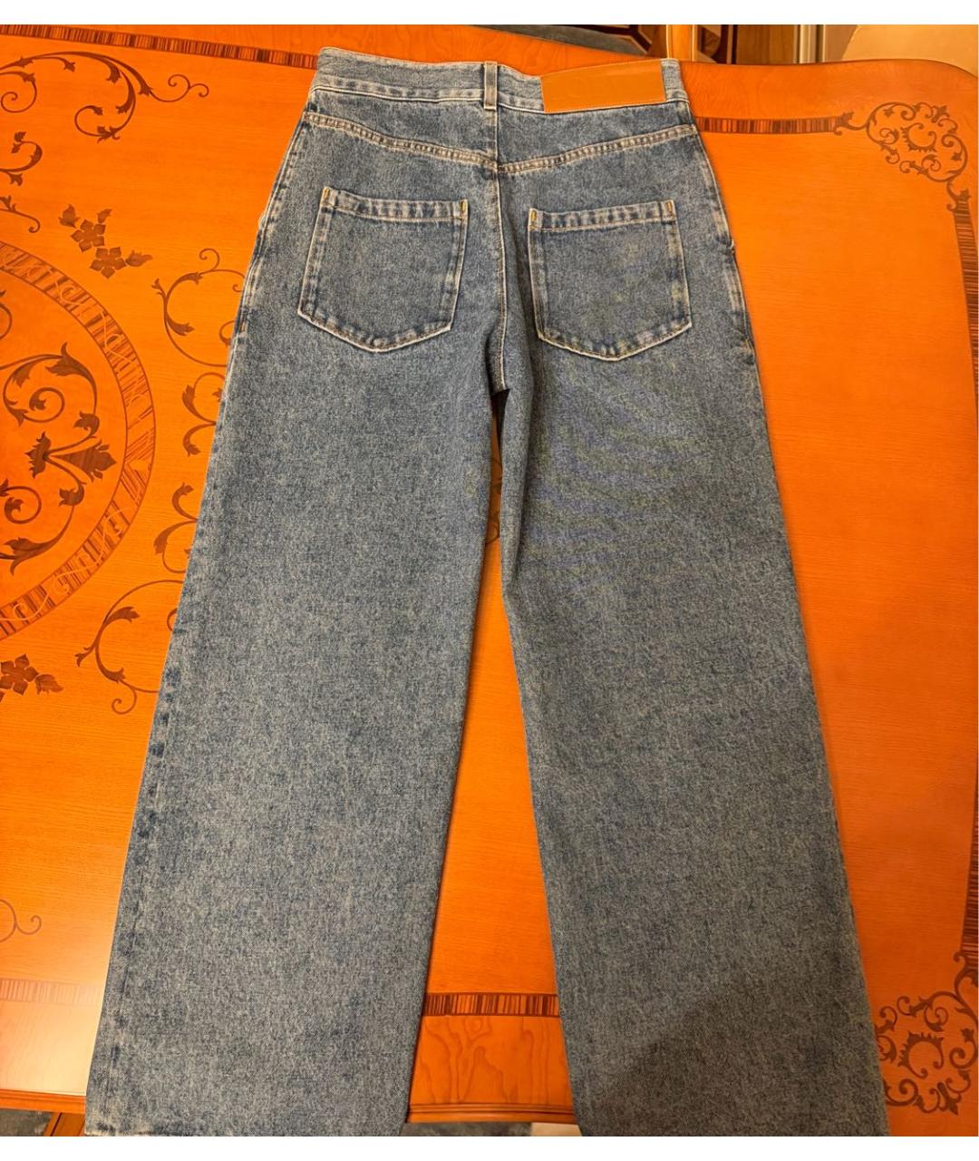 LOEWE Синие хлопковые прямые джинсы, фото 2