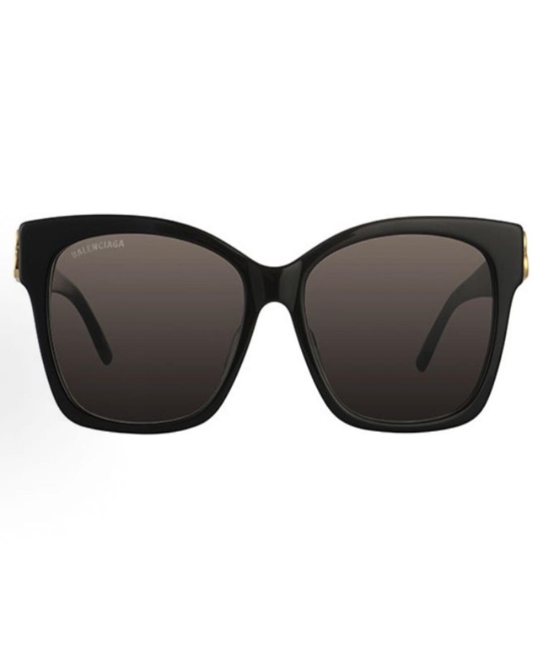 BALENCIAGA Черные пластиковые солнцезащитные очки, фото 2