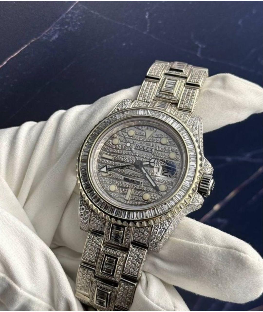 ROLEX Серебряные металлические часы, фото 3