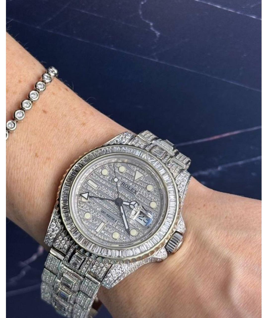 ROLEX Серебряные металлические часы, фото 5