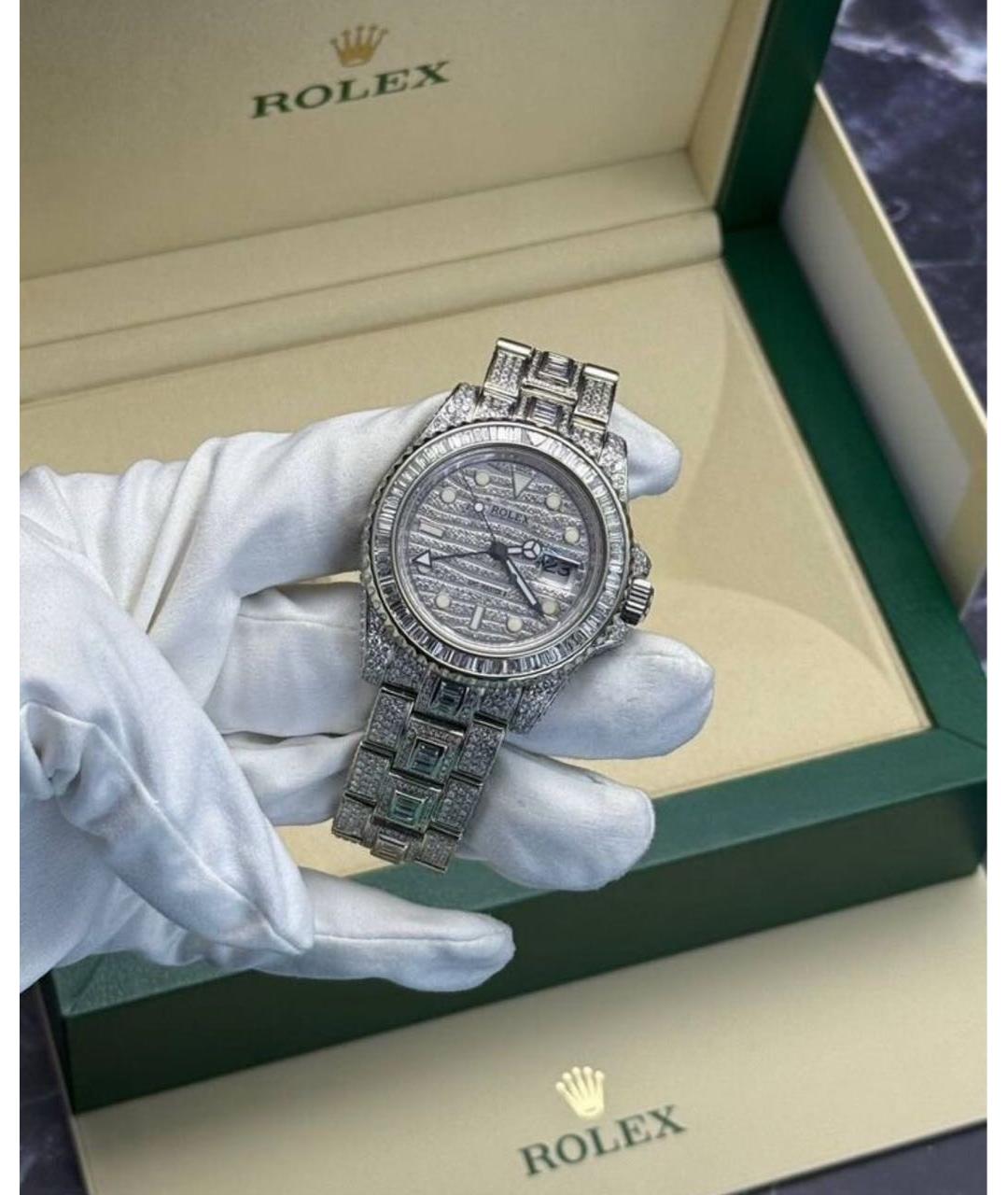 ROLEX Серебряные металлические часы, фото 2